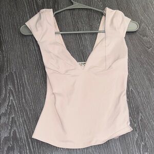 Free people pink going out top
